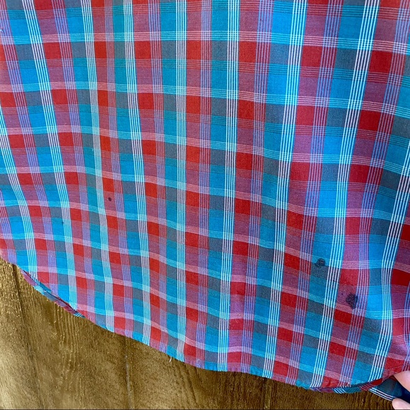 Vintage Levi’s Western Plaid Buttonup Shirt Medium - Picture 7 of 10